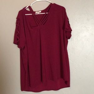 Flirty neckline